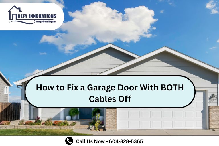 How to Fix a Garage Door With BOTH Cables Off